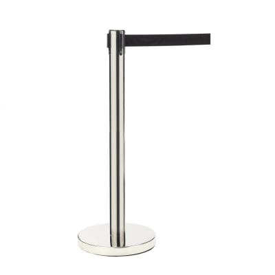 silver retractable barrier