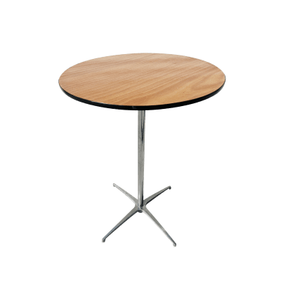 plywood round cocktail table hire melbourne