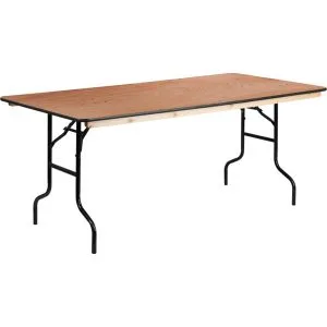 5 ft plywood trestle table