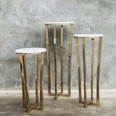 stainless steel display tables circular