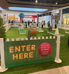 School Holiday Mini Golf Activation at M-City Shopping Centre